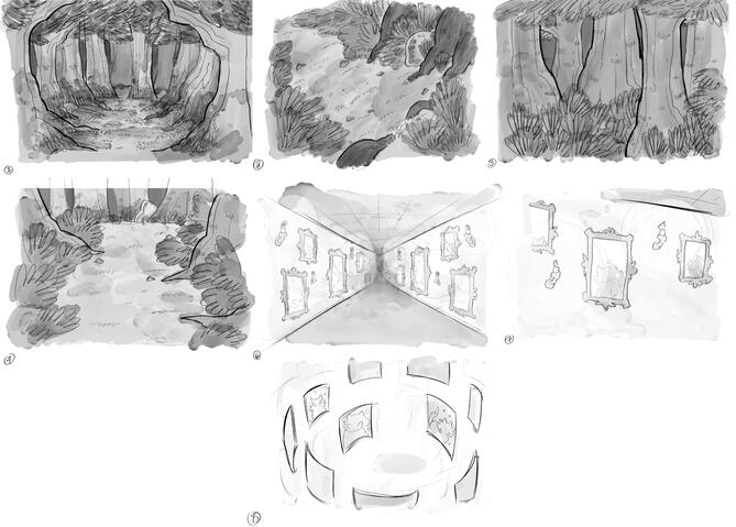 College Work - Sketch Backgrounds (2025)